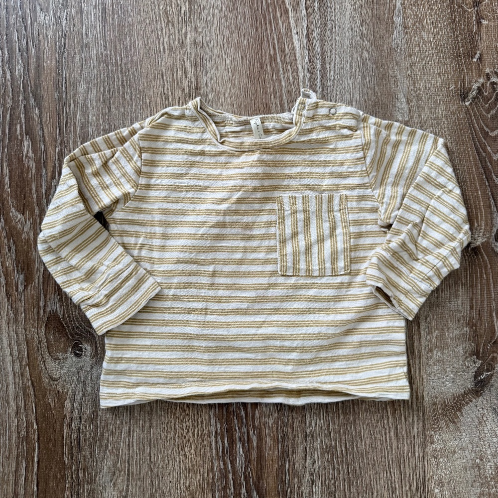 Rylee + Cru long sleeve Shirt - 18-24 months - Yellow Stripe